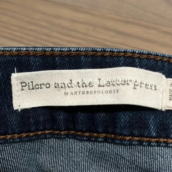 ANTHROPOLOGIE Pilcro and the Letterpress jeans. Mid-rise skinny. Size 26 - Picture 7 of 8